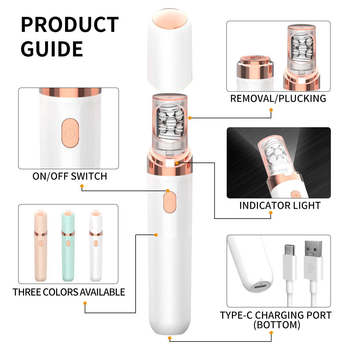Multifunctional Electric Hair Removal Device